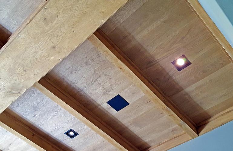 Bibliografie Paar Op de loer liggen Eikenhouten plafond | Interieur betimmering | Timmerwerken | Varro  meubelmakerij